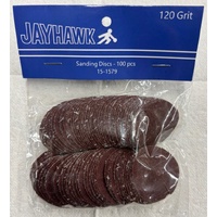 120 GRIT SANDING DISCS-PKG/100