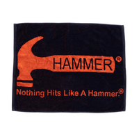 Hammer Loomed Towel - Black/Orange